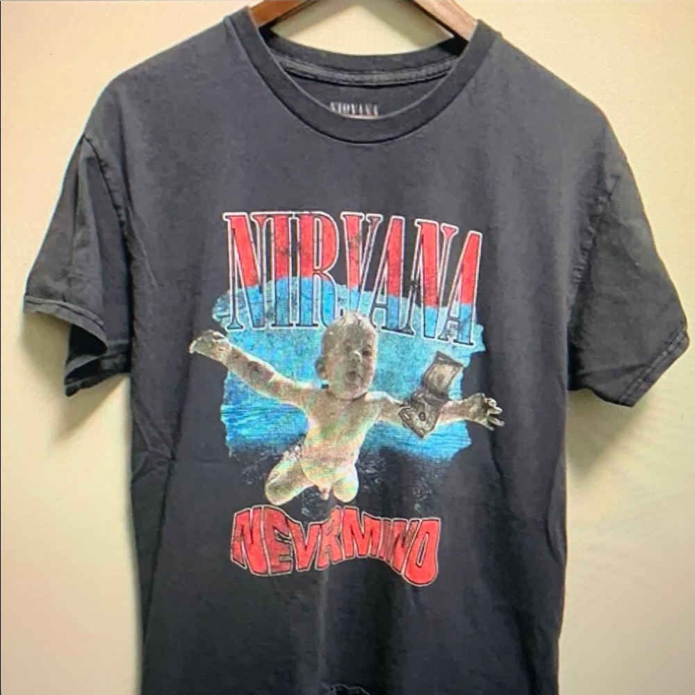 Nirvana Black Graphic Tee - Short Sleeve